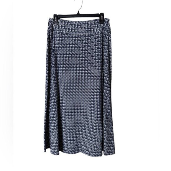 Talbots Women’s Maxi Skirt Size SP Long Beachy Stretch Geometric Artsy N… - Picture 1 of 7